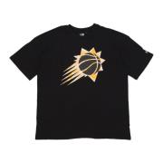 Phoenix Suns Logo Tee Zwart/Paars New Era , Black , Heren