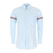 Poederblauw Katoenen Overhemd Thom Browne , Blue , Heren