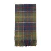 Wollen Tartan Sjaal Barbour , Multicolor , Heren