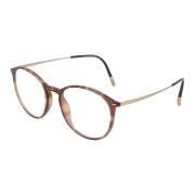 Titanium Vierkante Frame Bril Silhouette , Brown , Unisex