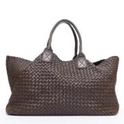 Pre-owned Leather handbags Bottega Veneta Vintage , Brown , Dames