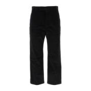 Ribfluwelen Zwarte Broek Thom Browne , Black , Heren