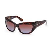 Bruine zonnebril Stijlvol Ss24 Tom Ford , Brown , Dames