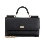 Dauphine Telefoon Tas in Zwart Dolce & Gabbana , Black , Dames