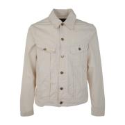 Ongevoerde Truckerjas in Mineola Stijl Polo Ralph Lauren , Beige , Her...