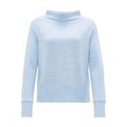 Top met lange mouwen en modelnaam Opus , Blue , Dames