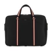 Code Leren Aktetas Bally , Black , Heren