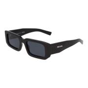 Moderne Onregelmatige Zonnebril Prada , Black , Unisex