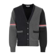 Stijlvolle tweekleurige katoenen vest Thom Browne , Multicolor , Heren