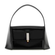 Mini Prisma Zwarte Leren Handtas Salvatore Ferragamo , Black , Dames