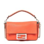 Pre-owned Leather fendi-bags Fendi Vintage , Red , Dames