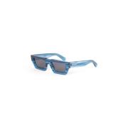 Blauwe Manchester Zonnebril Dames Accessoires Off White , Blue , Dames