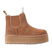 Platform Chelsea Boot in Chestnut UGG , Beige , Dames