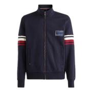 Blauwe Racing Gestreepte Sweatshirt Tommy Hilfiger , Blue , Heren