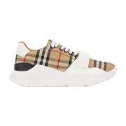 Casual Sneakers voor Dagelijks Gebruik Burberry , Beige , Dames