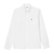 Linnen Overhemd Must-Have Minimal Stijl Lacoste , White , Heren