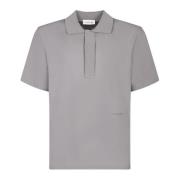 Beige Polo Shirt Stijlvolle Stijl Lanvin , Gray , Heren