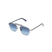 Gafilta SUN Silver Navy Sunglasses Moscot , Gray , Unisex