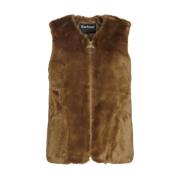 Kinderen Gewatteerd Vest Barbour , Brown , Dames