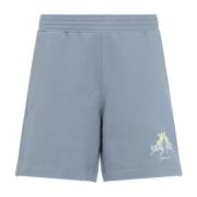 Casual Grey Blue Shorts Givenchy , Blue , Heren