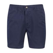 Donkerblauwe Katoenen Shorts Effen Fit Polo Ralph Lauren , Blue , Here...