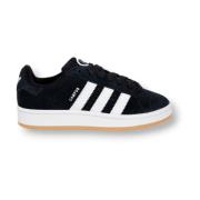 Zwarte Suède Veterschoenen Adidas , Black , Dames