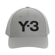 Polyester Logo Cap Y-3 , Gray , Unisex