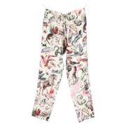 Pre-owned Silk bottoms Valentino Vintage , Multicolor , Dames