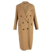 Pre-owned Wool outerwear Burberry Vintage , Brown , Dames