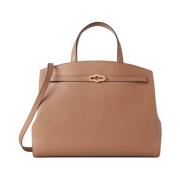 Pimlico Tote, Sable High Gloss Leather Mulberry , Brown , Dames