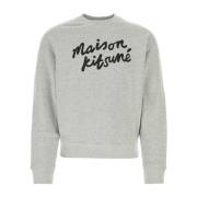 Grijze Katoenen Sweatshirt Maison Kitsuné , Gray , Heren