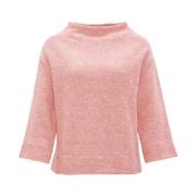 Stijlvolle Sweatshirt met Gulana Detail Opus , Red , Dames