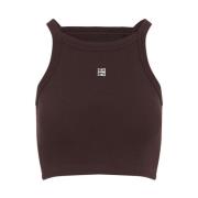 Russet Brown Tank Top Givenchy , Brown , Dames