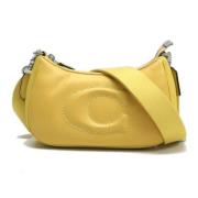 Pre-owned Leather shoulder-bags Coach Pre-owned , Yellow , Dames