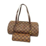 Pre-owned Canvas handbags Louis Vuitton Vintage , Brown , Dames