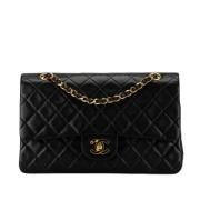 Pre-owned Leather chanel-bags Chanel Vintage , Black , Dames