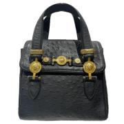 Pre-owned Leather handbags Versace Pre-owned , Black , Dames