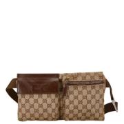 Pre-owned Canvas gucci-bags Gucci Vintage , Brown , Dames