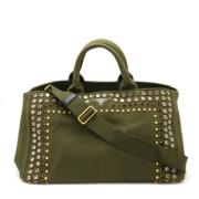 Pre-owned Canvas prada-bags Prada Vintage , Green , Dames