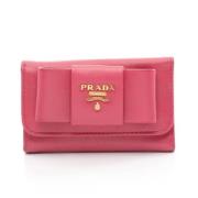 Pre-owned Leather key-holders Prada Vintage , Pink , Dames