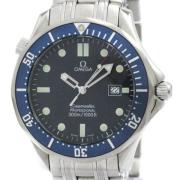 Pre-owned Stainless Steel watches Omega Vintage , Blue , Heren