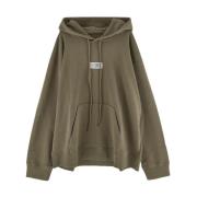 Katoenen Logo Hoodie MM6 Maison Margiela , Green , Heren