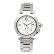 Pre-owned Stainless Steel watches Cartier Vintage , White , Heren