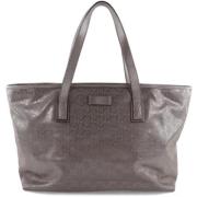 Pre-owned Fabric handbags Gucci Vintage , Gray , Dames