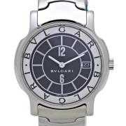 Pre-owned Metal watches Bvlgari Vintage , Black , Heren