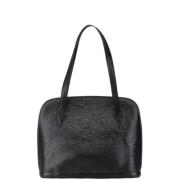 Pre-owned Leather louis-vuitton-bags Louis Vuitton Vintage , Black , D...