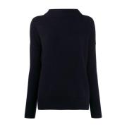 Blauwe Cashmere Funnel Neck Sweater Vince , Blue , Dames