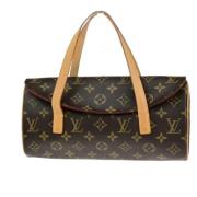 Pre-owned Canvas handbags Louis Vuitton Vintage , Brown , Dames