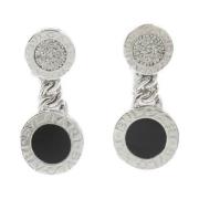 Pre-owned Metal earrings Bvlgari Vintage , Black , Dames