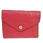 Pre-owned Leather wallets Louis Vuitton Vintage , Red , Dames